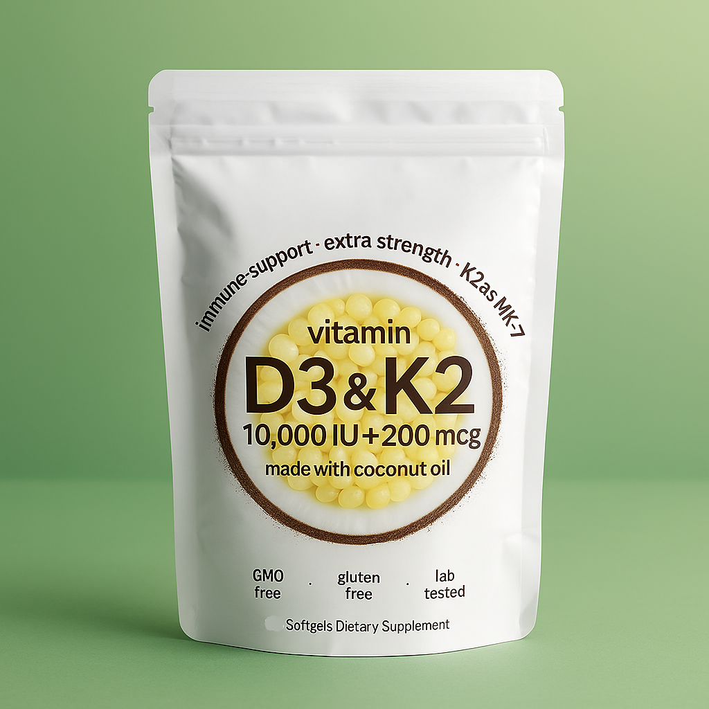 NutriWay Vitamin D3 K2 Supplement 300 Softgels
