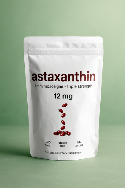 NutriWay Astaxanthin 12mg, 120 softgels | 4 Month Supply