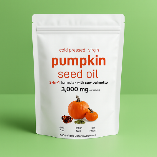 NutriWay Pumpkin Seed Oil with Saw Palmetto 300 Softgels